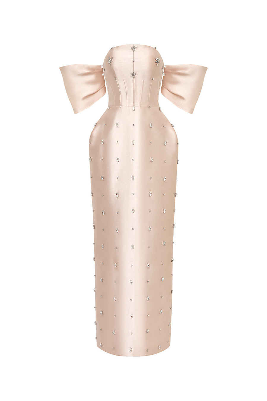 Equinox Pegged Stone Taffeta Ankle Length Dress Gown Dress Calista de Minh Thanh