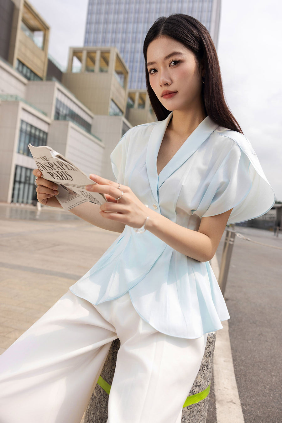 Chi Lan Butterfly Sleeve Top 4