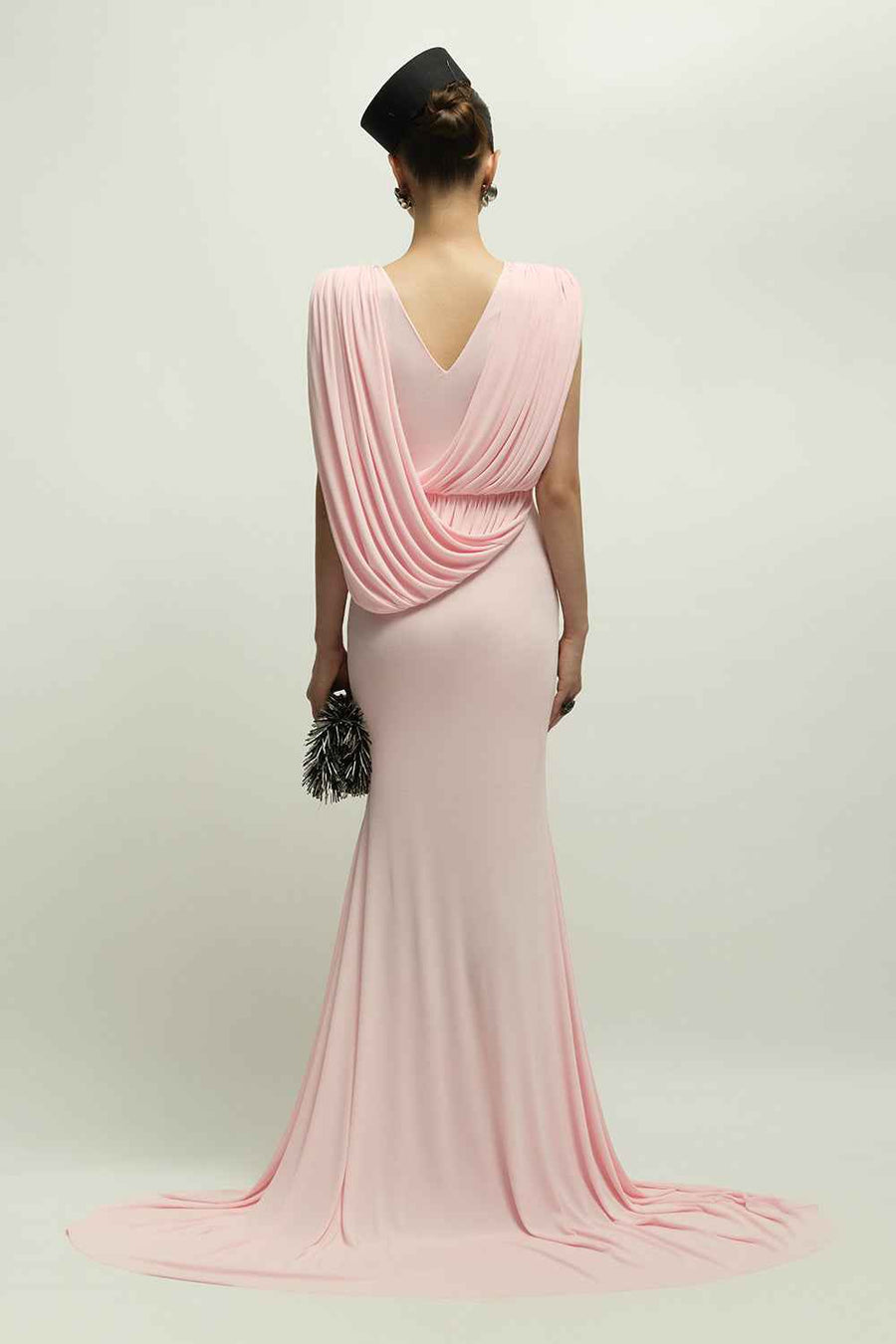 Celian Mermaid Draped Maxi Dress