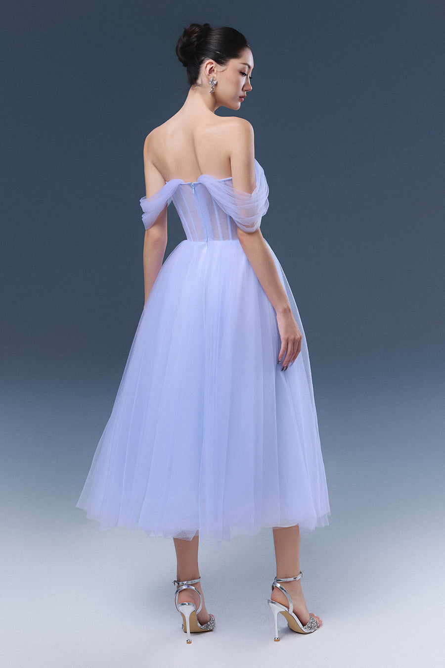 Josephine Draped Midi Dress 2