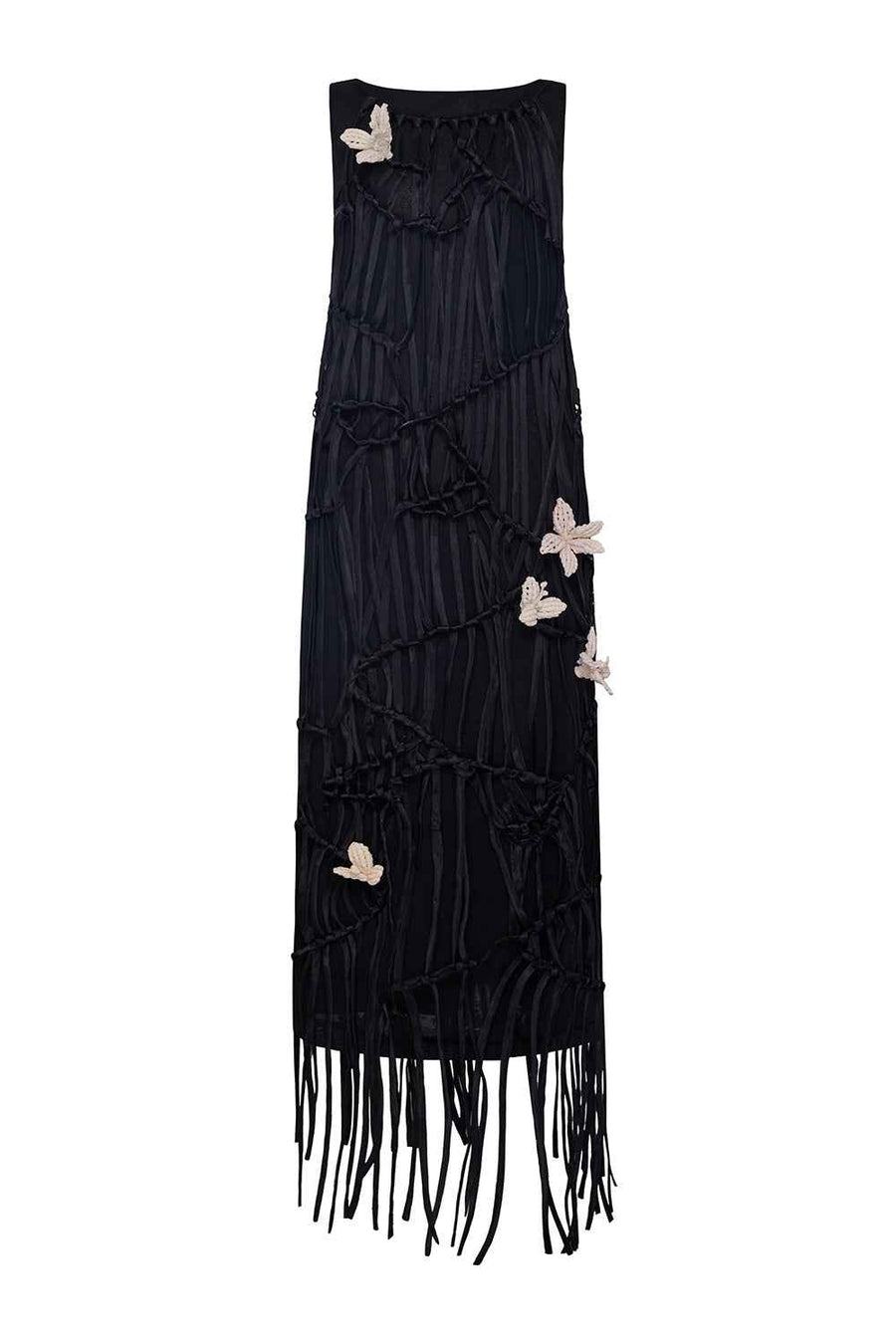 Freyja Straight Sleeveless Organza Maxi Dress Maxi Dress Lecia RTW