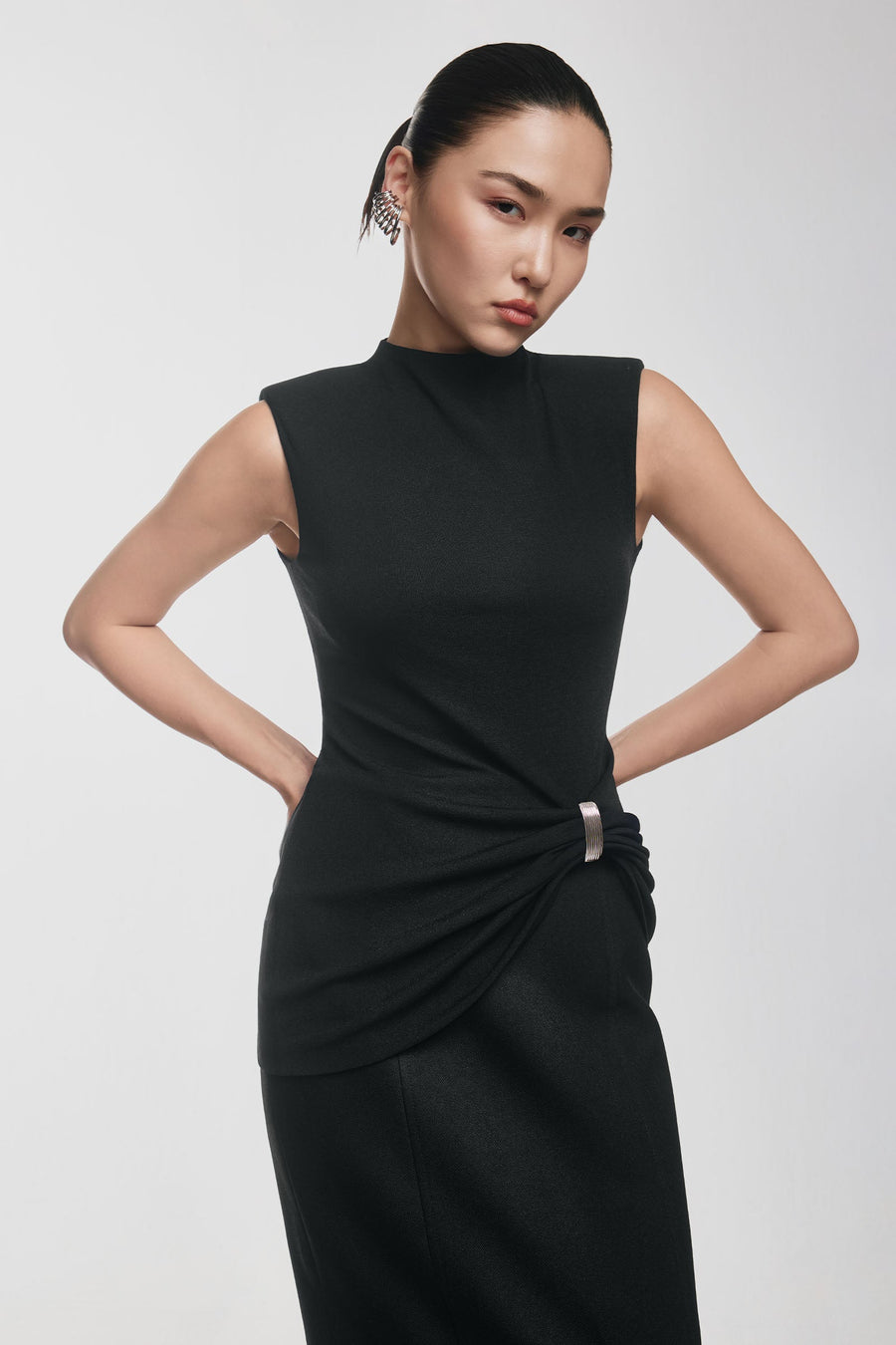 Amour Straight Polycotton Skirt 2