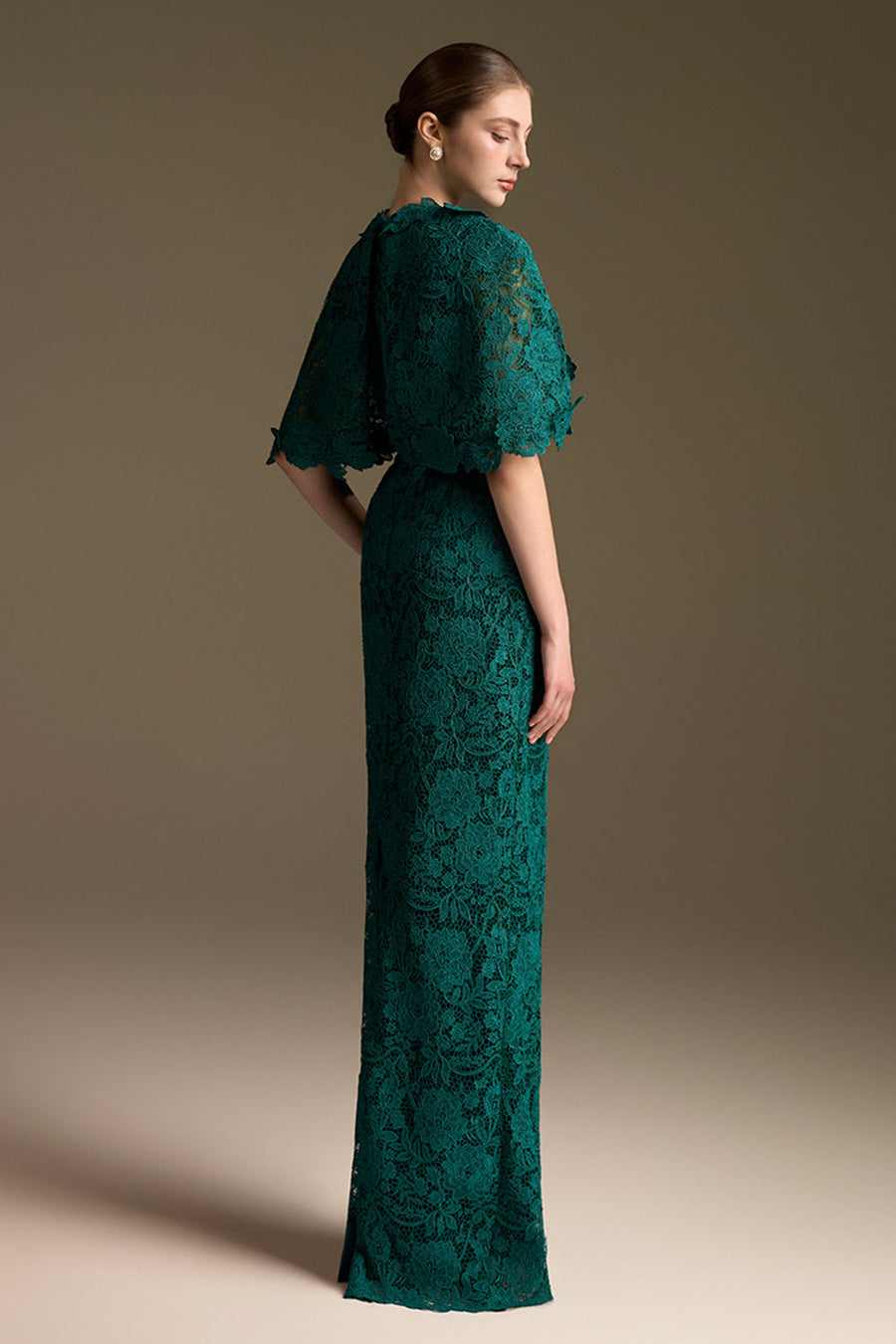 Delphine Cape Sleeve Maxi Dress 2