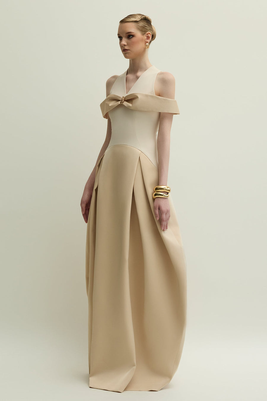 Juno Ball Gown Bow Maxi Dress 5