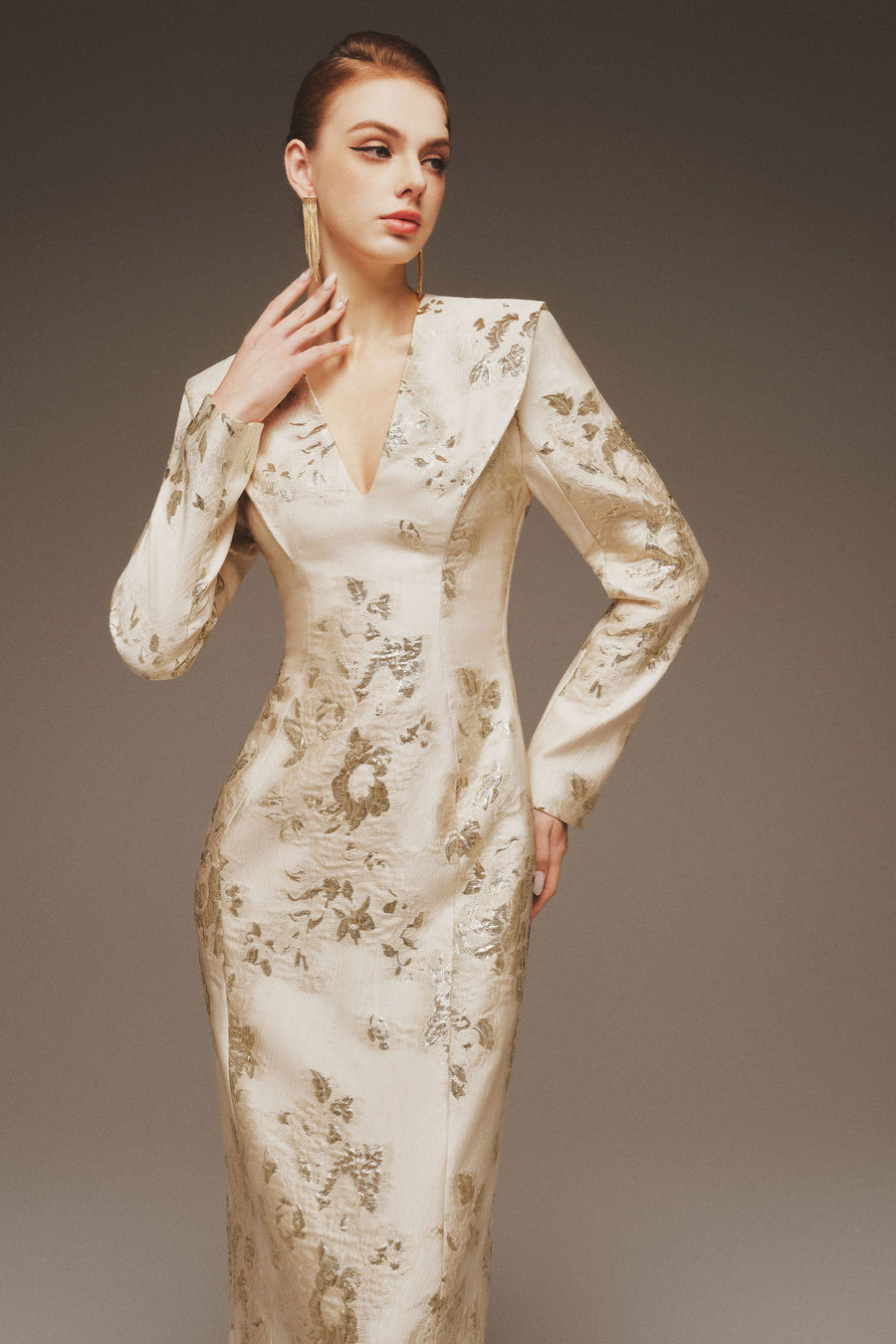 Velune V-Neck Maxi Dress 4