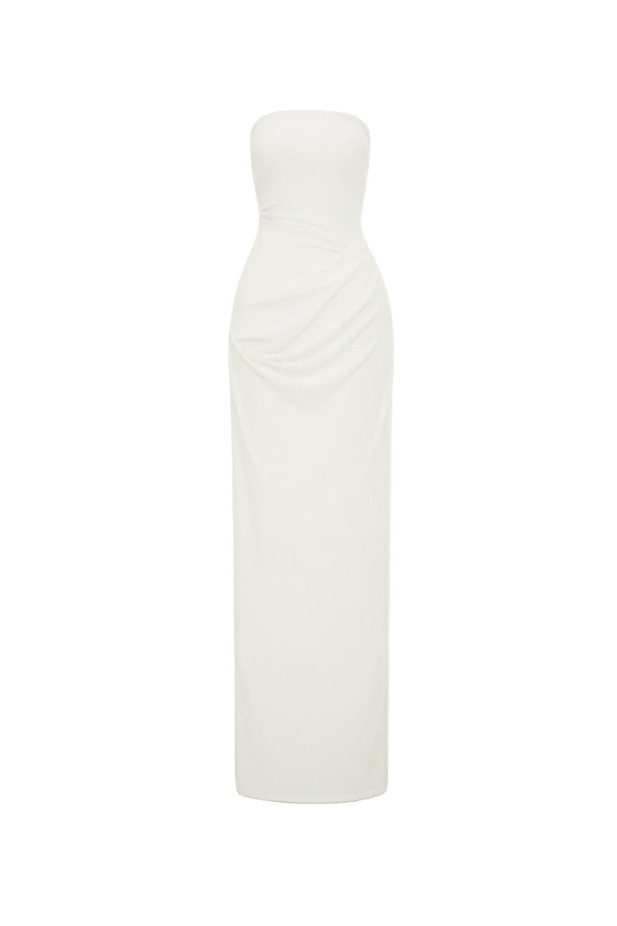 Pansy Sheath Straight Across Neck Elastic Cotton Floor Length Dress 9
