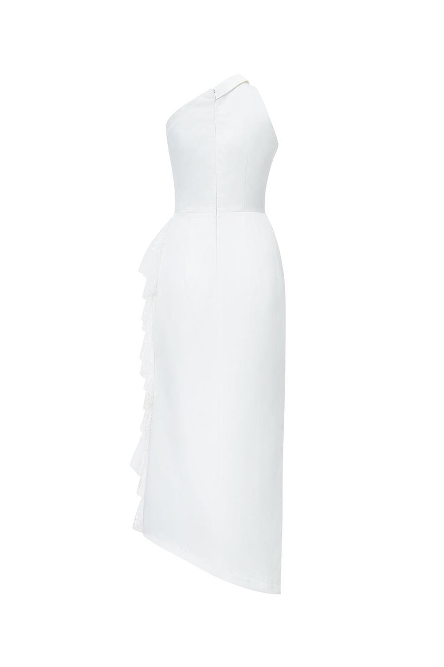 Elysia Asymmetric One Shoulder Organdy Midi Dress Midi Dress Calista de Minh Thanh