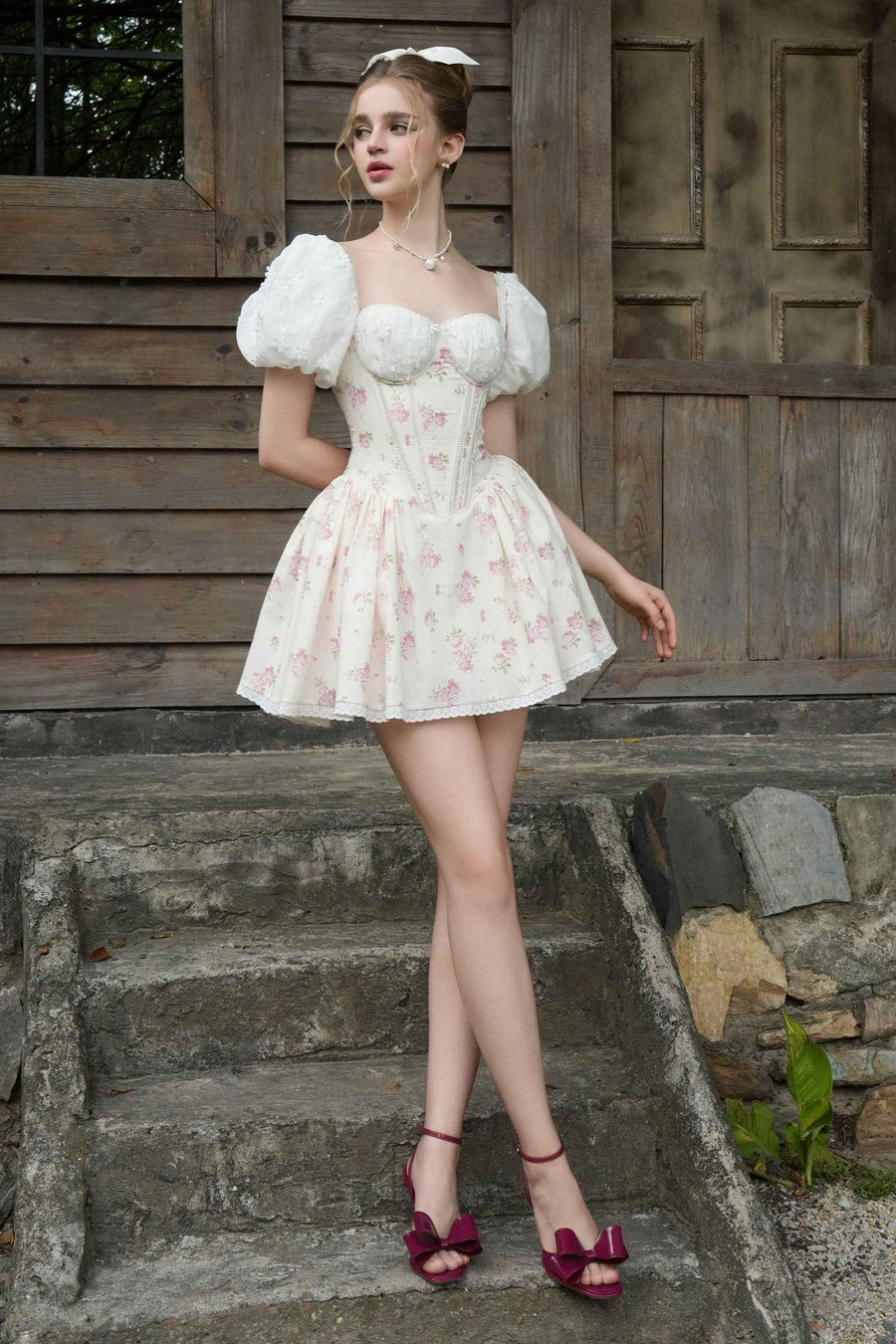 Roselune Sweetheart Mini Dress