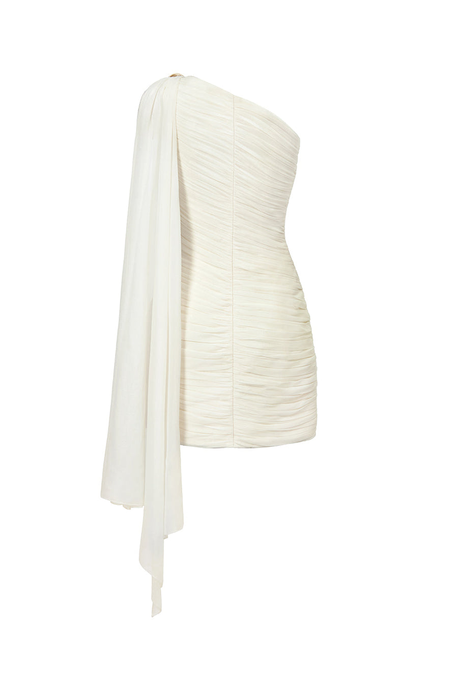 Lunaris Sheath One Shoulder Taffeta Mini Dress Mini Dress Calista de Minh Thanh