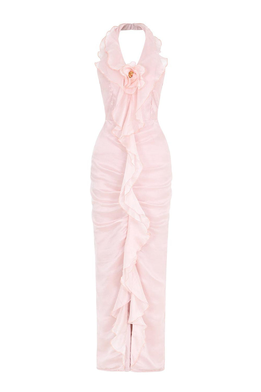 Primrose Sarong Back Zipper Silk Organza Ankle Length Dress Maxi Dress LaLING