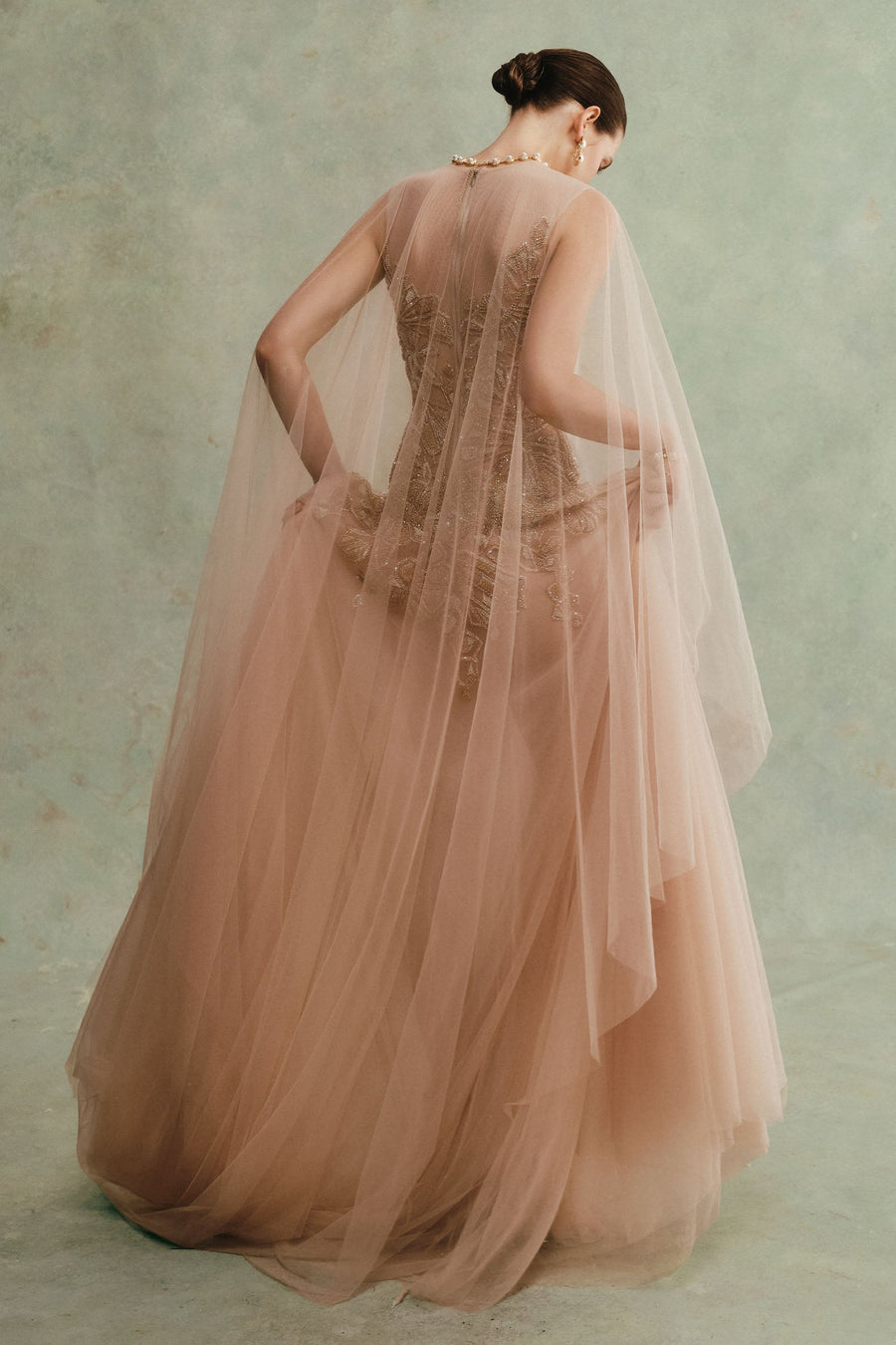 Avelia Cape Sleeve Maxi Dress 4
