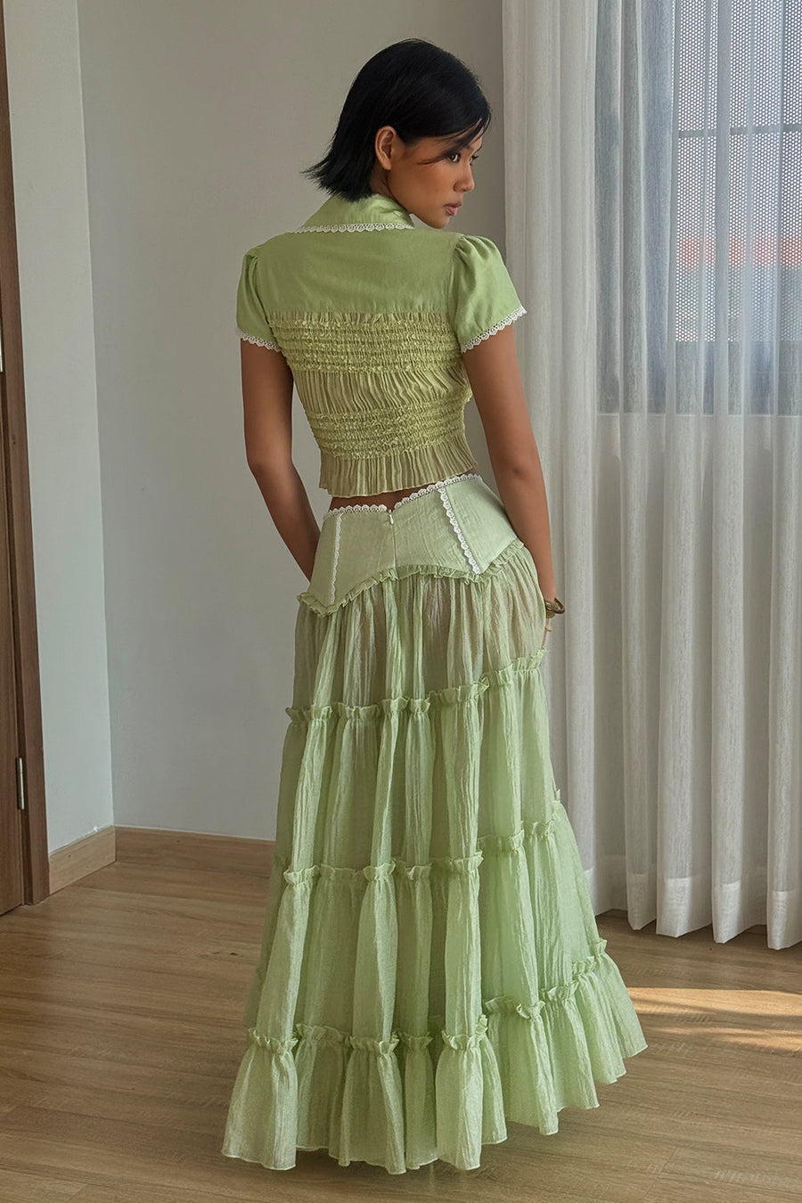 Wetsy Shirring Skirt 2