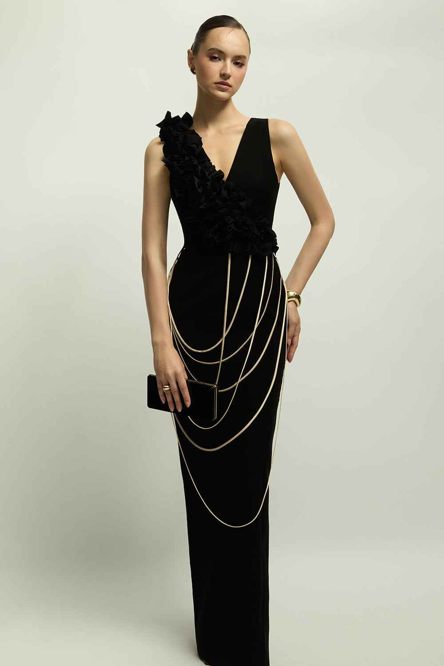 Avignon Sheath Chain Maxi Dress