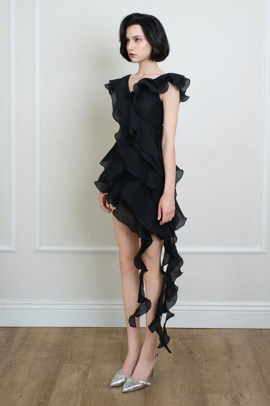Florette Ruffle Mini Dress 7