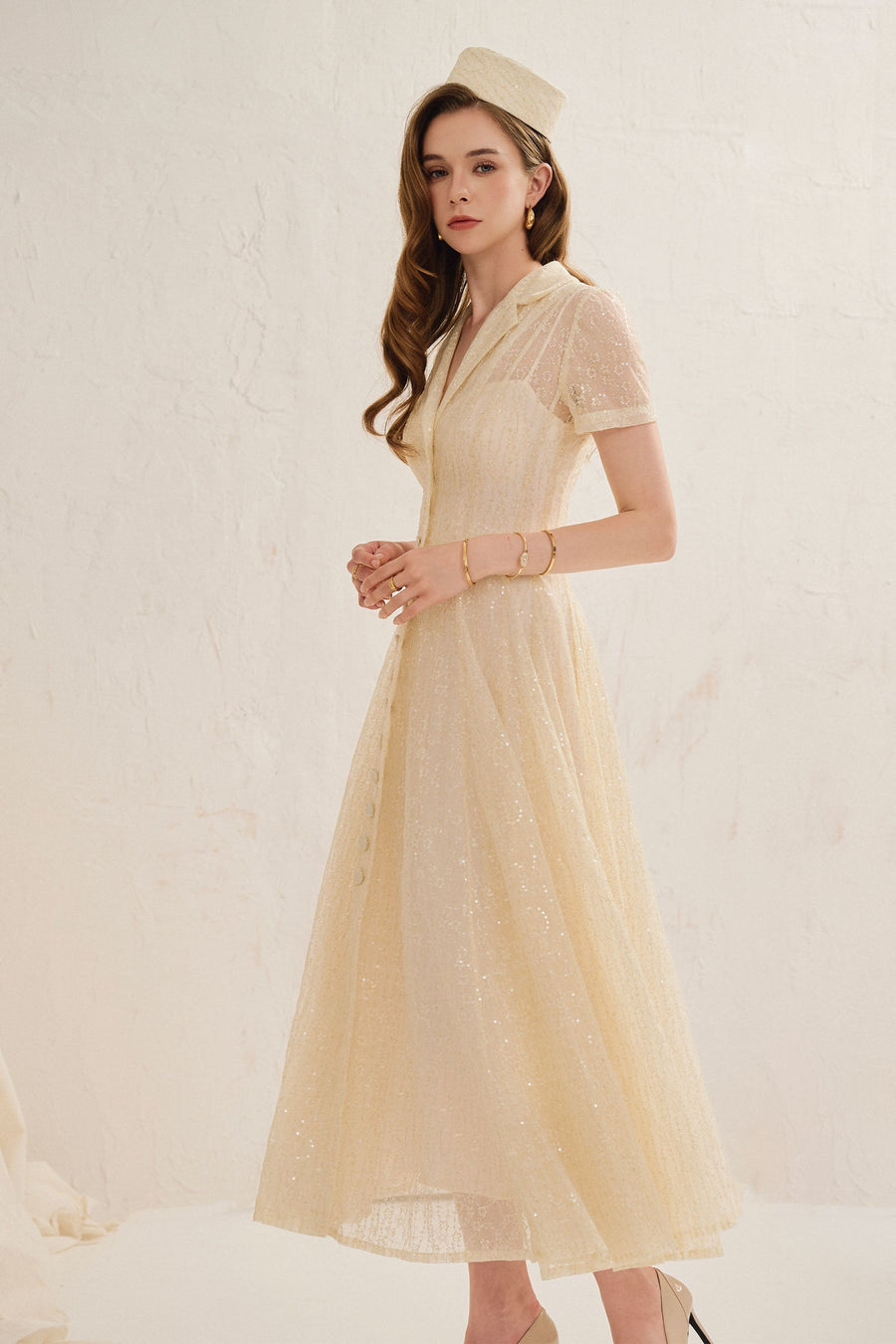 Lea Sequin Midi Dress 4