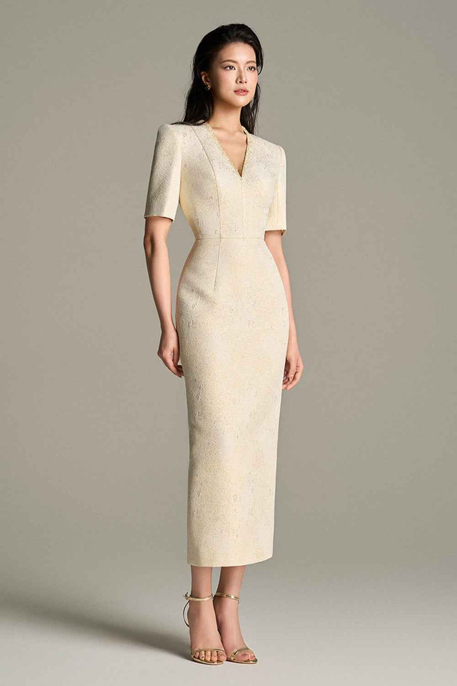 Elvara Sheath Midi Dress