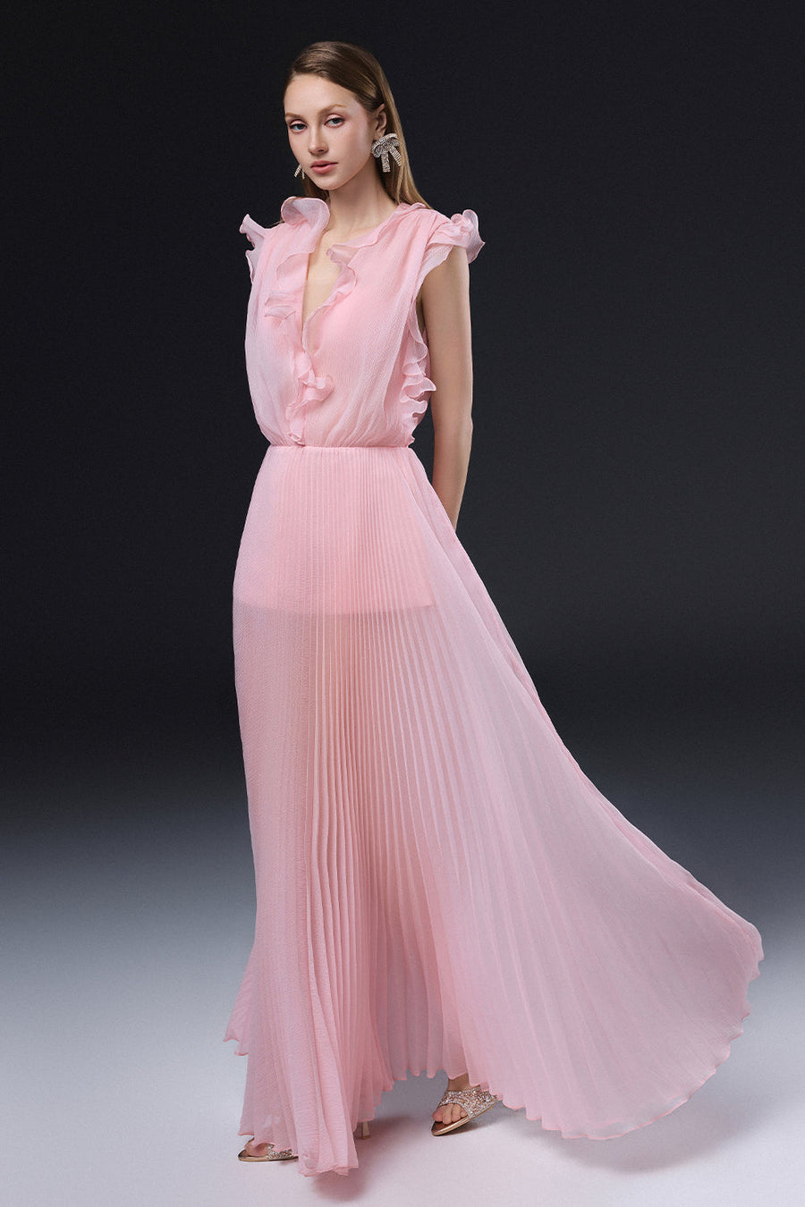 Valencia Ruffle Maxi Dress 3