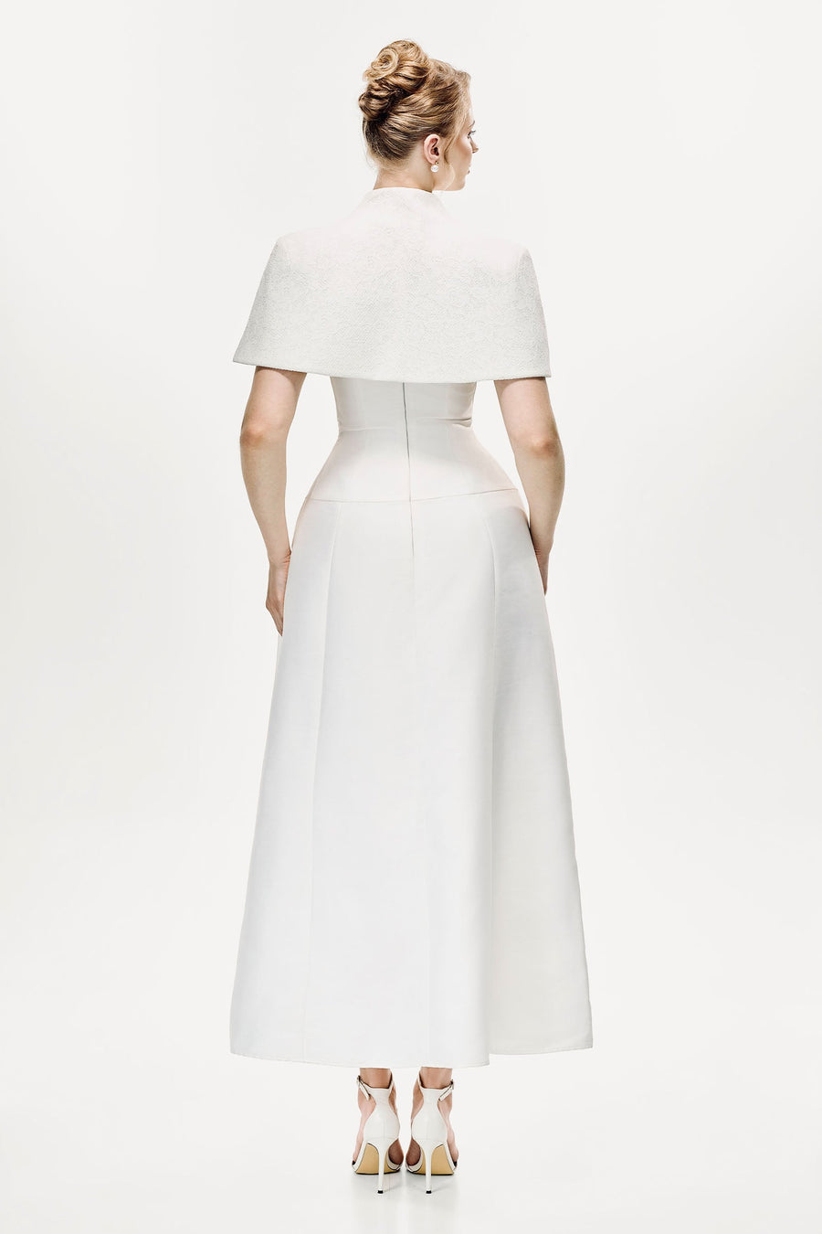 Calyra Dress with Cape 2
