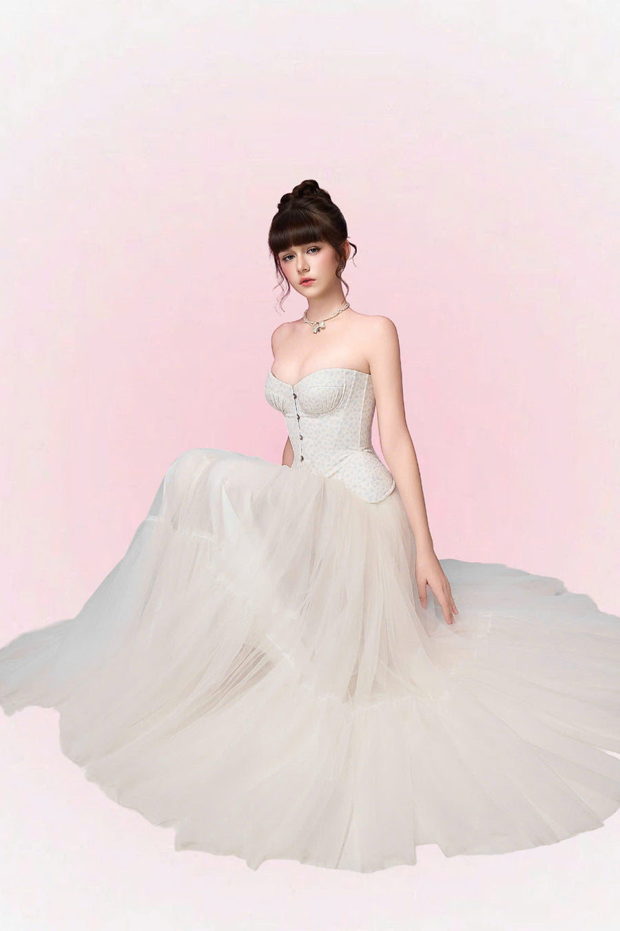 Meli Ball Gown Gathering Skirt 8