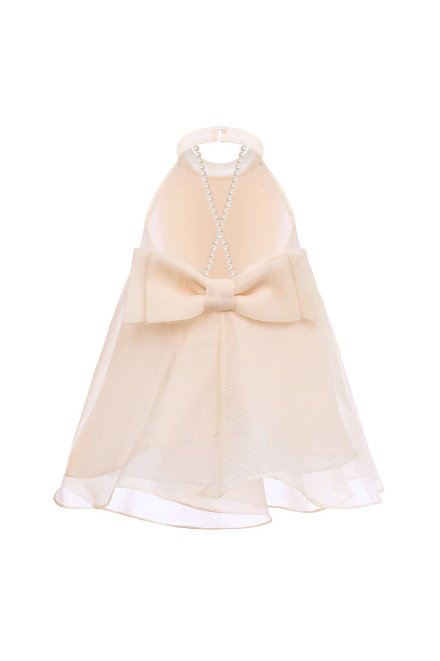 Emily Trapezoid Halter Neck Crinkle Organza Top 6