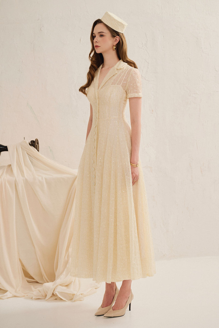 Lea Sequin Midi Dress 3