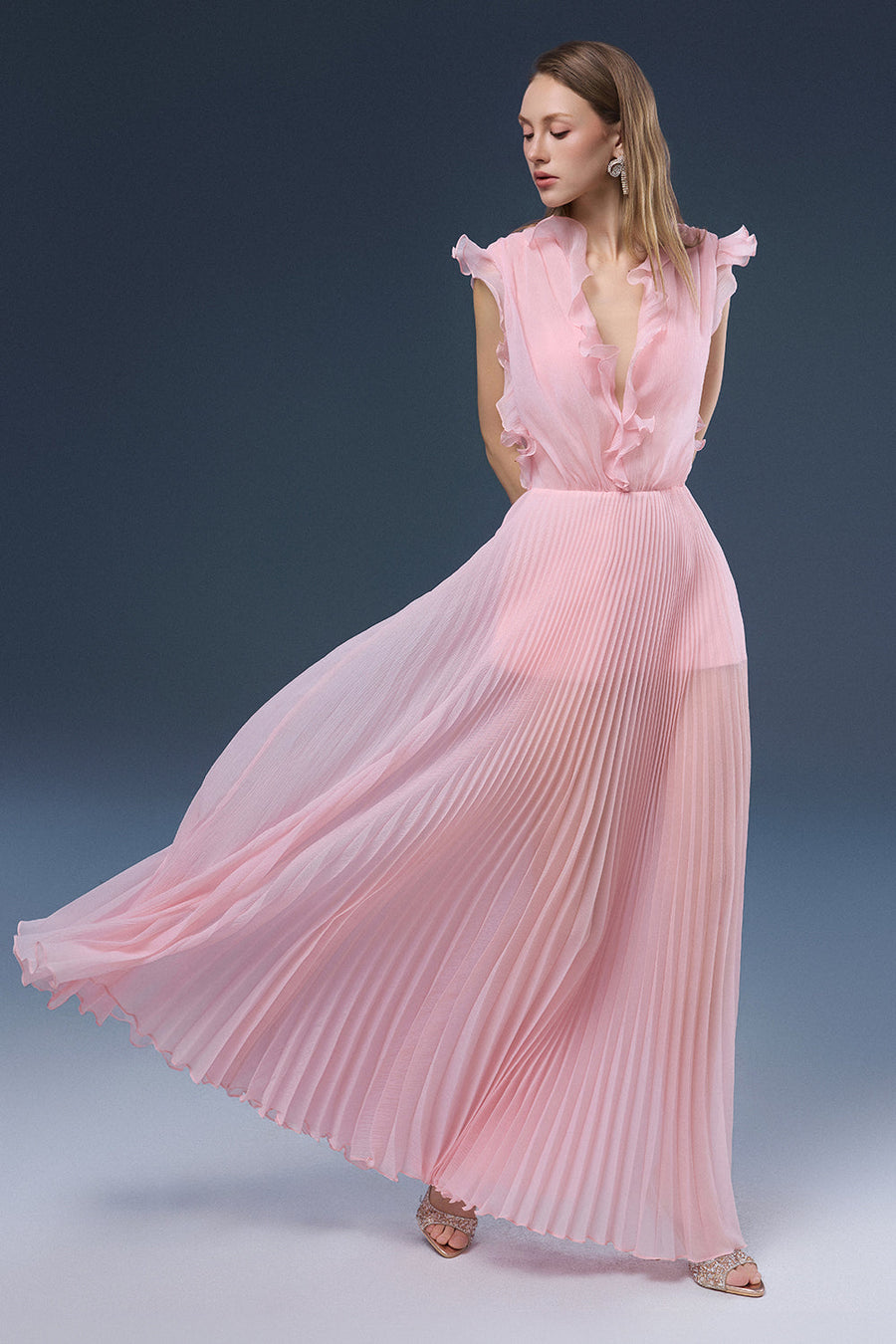 Valencia Ruffle Maxi Dress 5