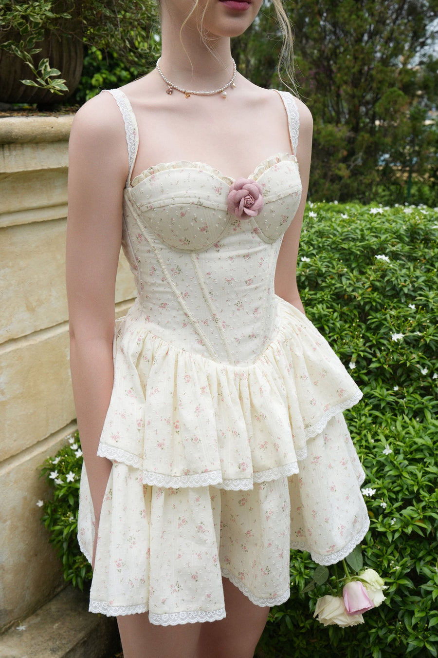 Roselle Ruffle Mini Dress 5