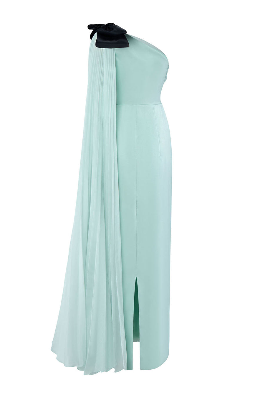 Zorya Sheath Asymmetric Sleeved Silk Midi Dress Midi Dress Calista de Minh Thanh