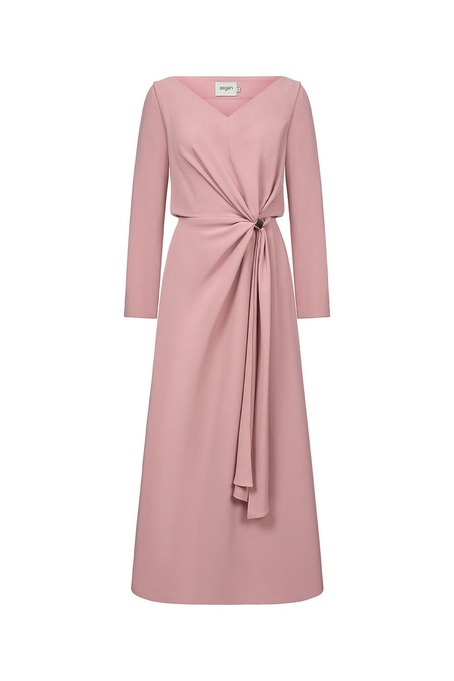 Belle Sarong Long Sleeved Cotton Silk Ankle Length Dress Maxi Dress Eegen Studio