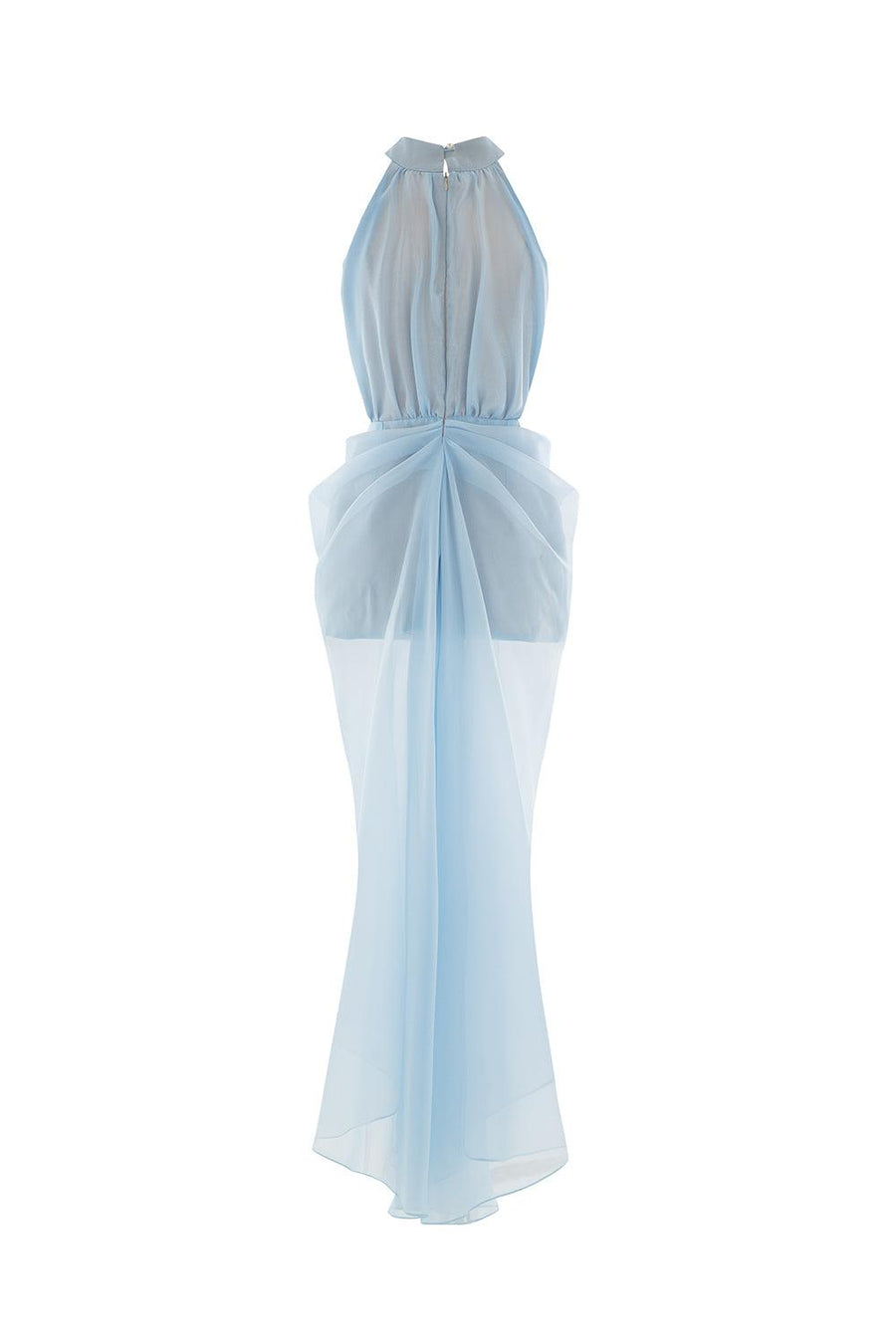 Nerissa Asymmetric Gathered Silk Organza High-low Dress Maxi Dress LaLING