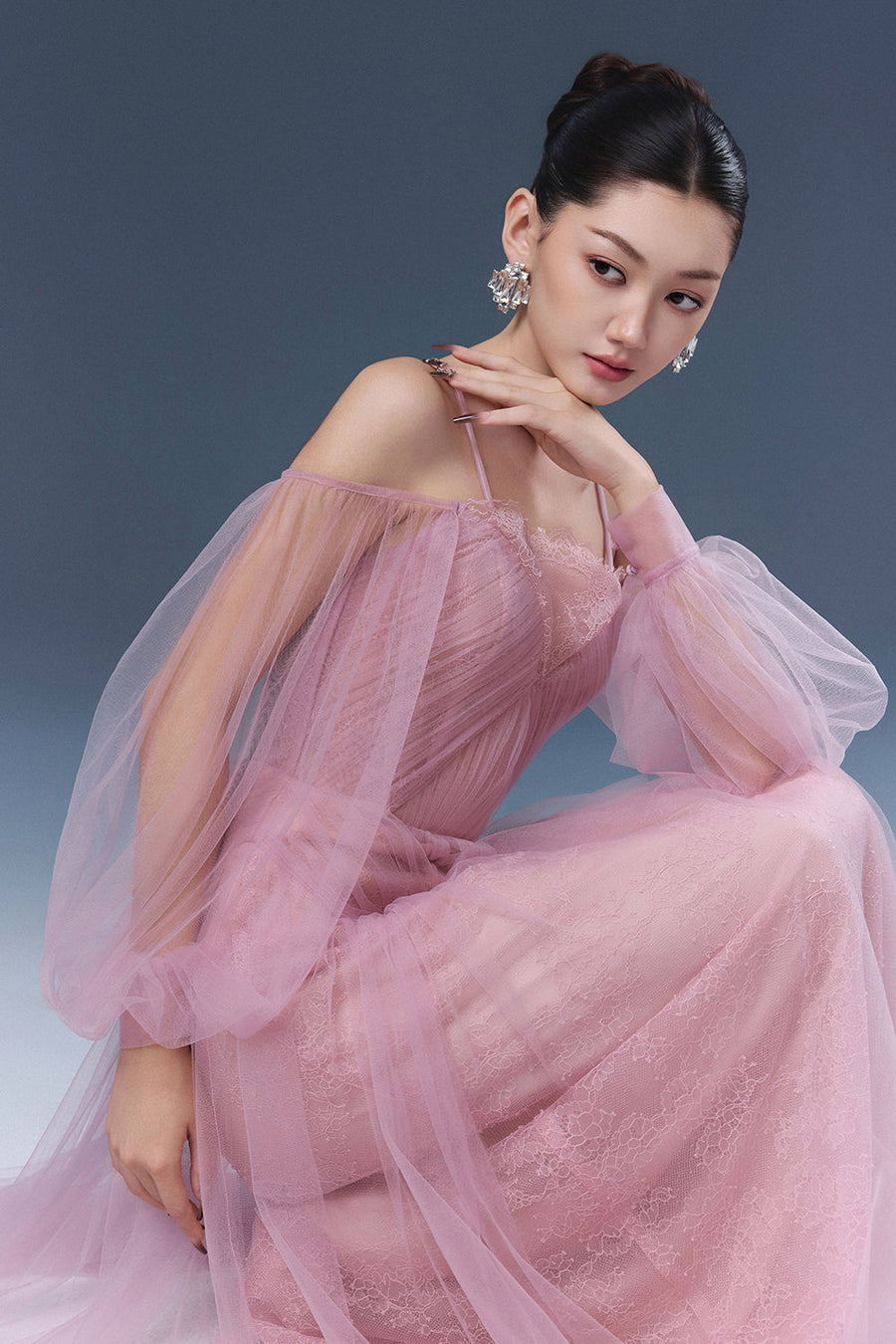 Sorelin Bishop Sleeve Maxi Dress 3