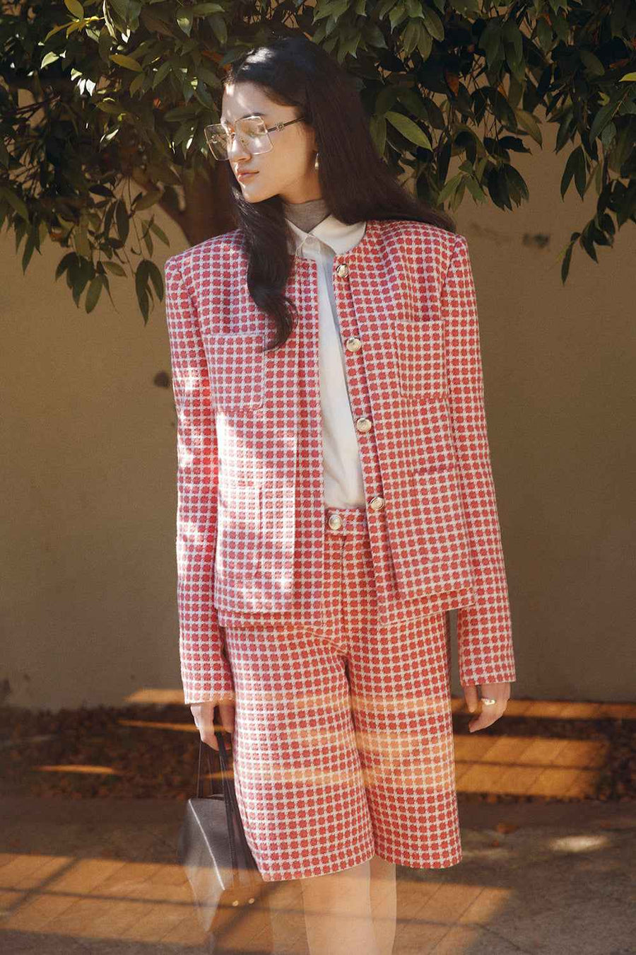 Daniella Round Neck Button Jacket