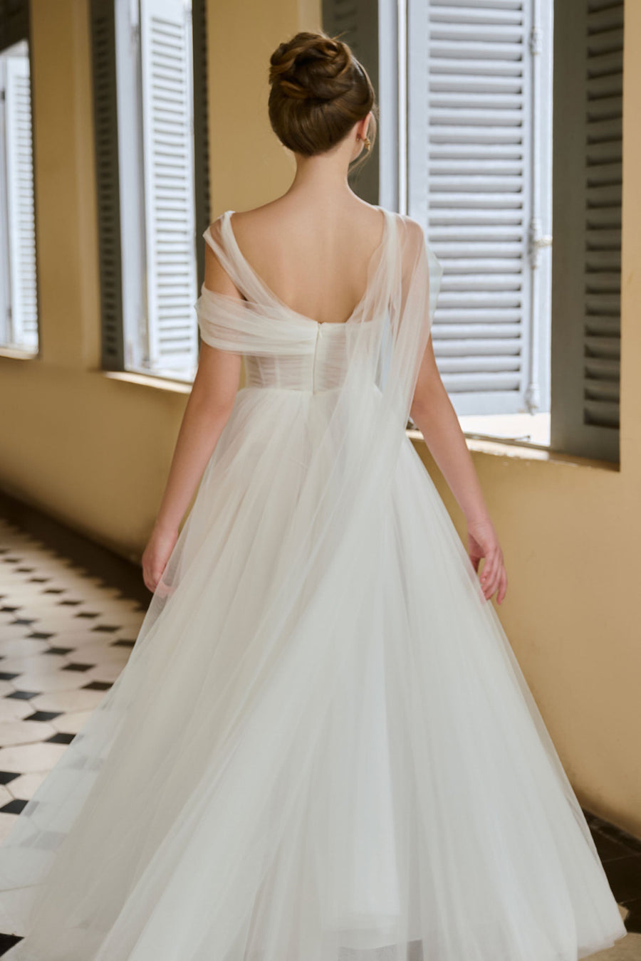 Margaret Asymmetric Neck Maxi Dress 5