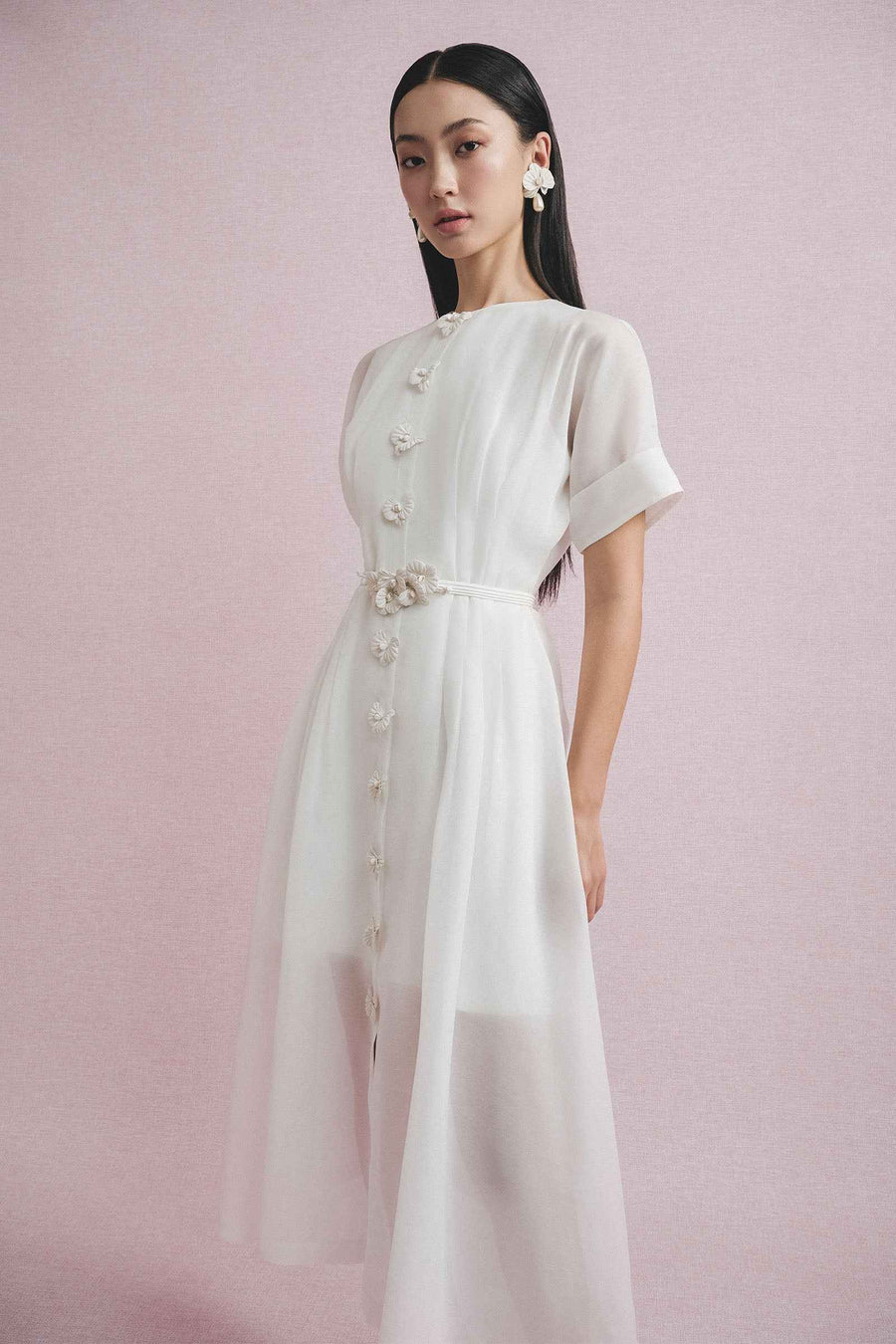 Sisen Applique Midi Dress