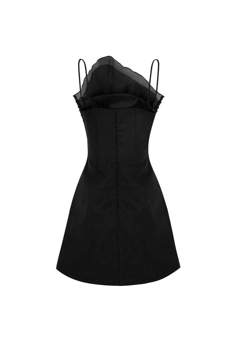 Blake A-line Spaghetti Strap Organza Mini Dress Mini Dress LaLING