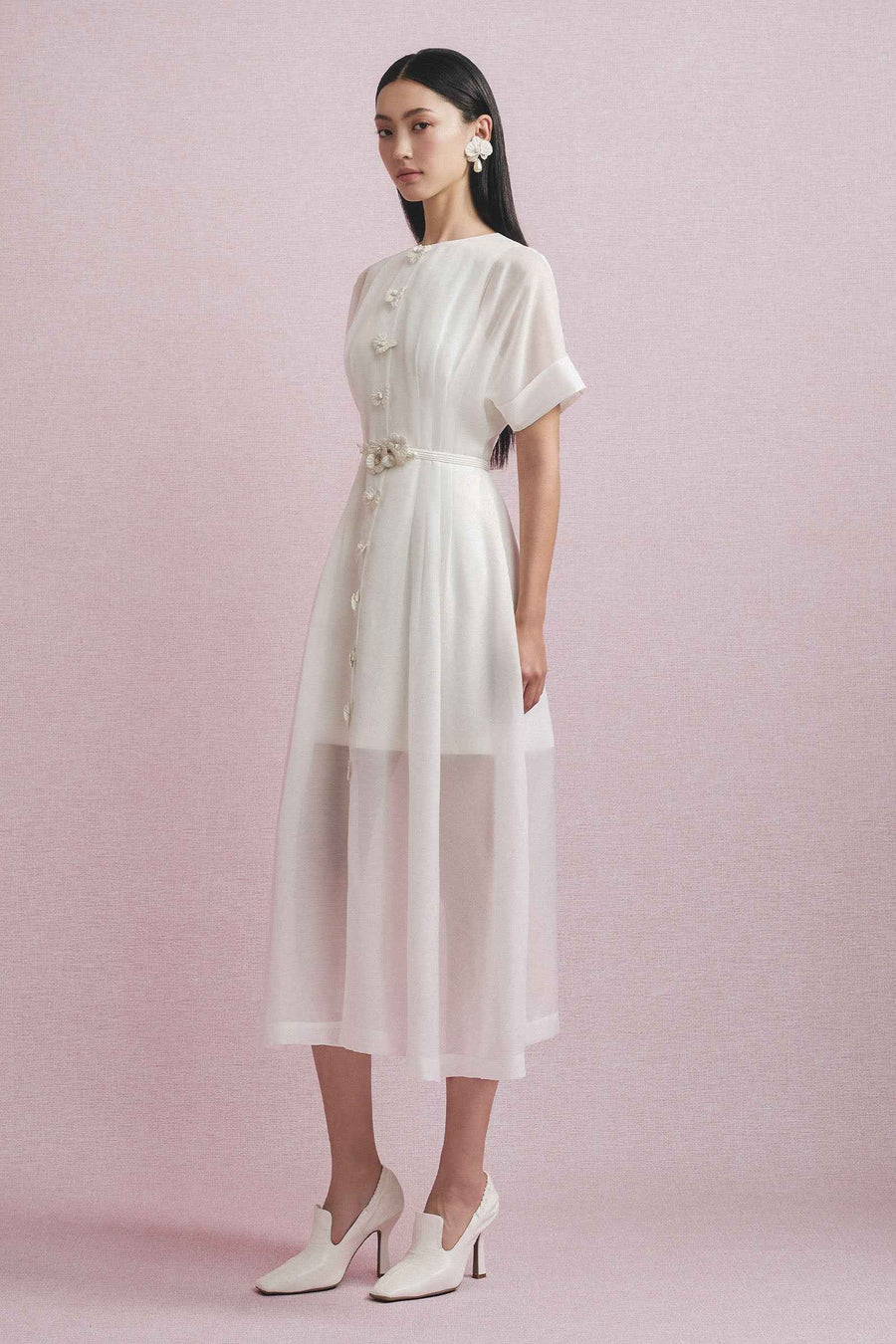Sisen Applique Midi Dress