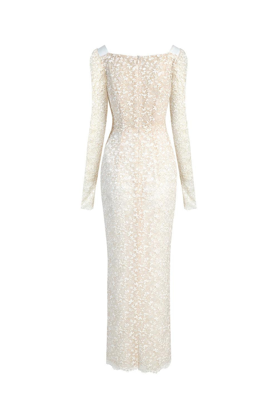 Noble Sheath Single Breasted Lace Midi Dress Midi Dress Calista de Minh Thanh
