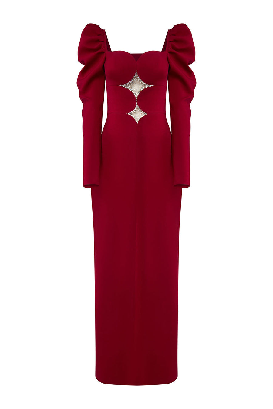Lunessa Sheath Leg Of Mutton Sleeved Polyester Ankle Length Dress Maxi Dress Calista de Minh Thanh