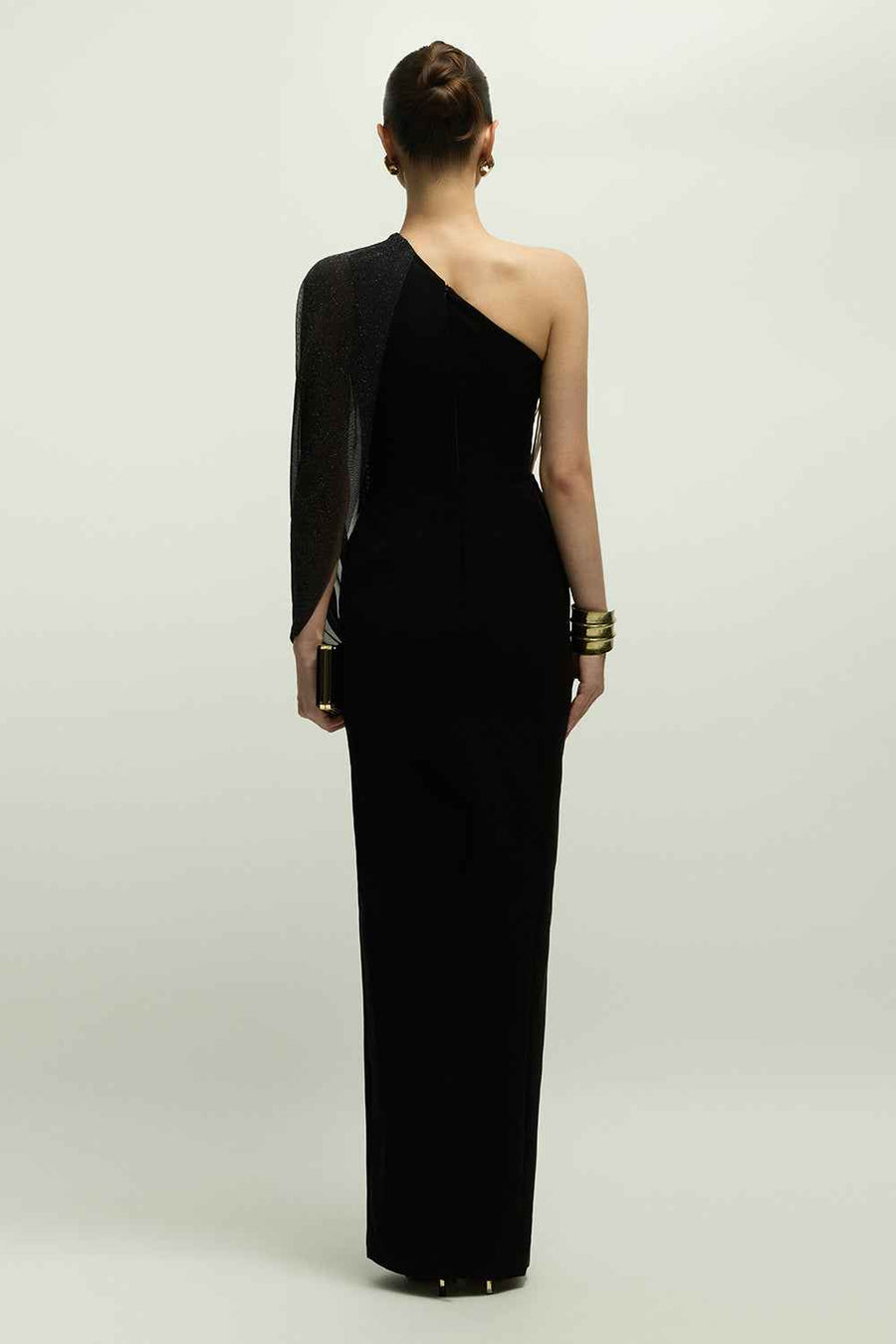 Bristol One Shoulder Chain Maxi Dress