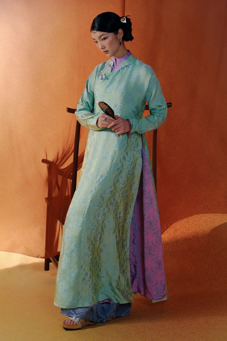 Truc Khue Straight Ao Dai Set 1