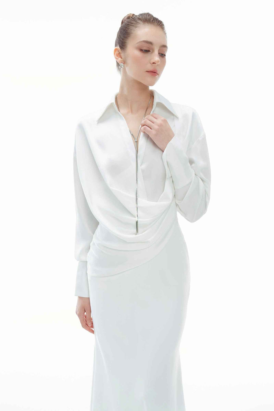 Frances Collared Maxi Dress