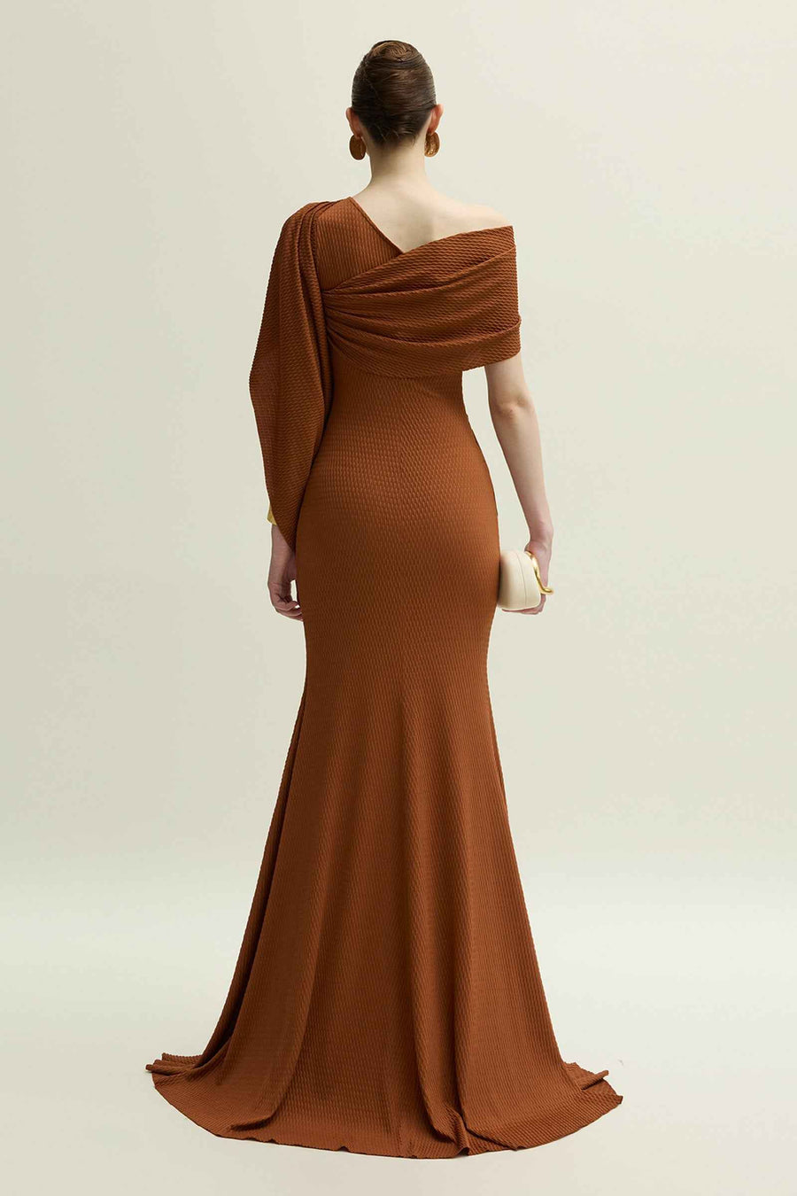 Devon Off-Shoulder Draped Maxi Dress