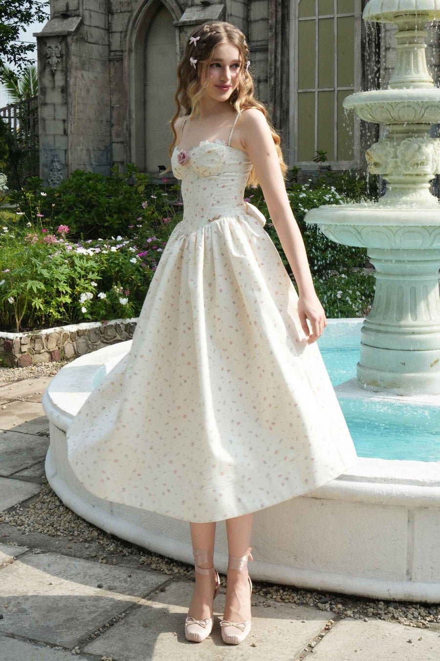 Kiera A-line Midi Dress