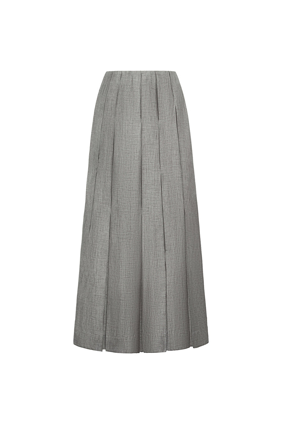 Elora Pleated Basic Tweed Ankle Length Skirt Skirt Lecia RTW