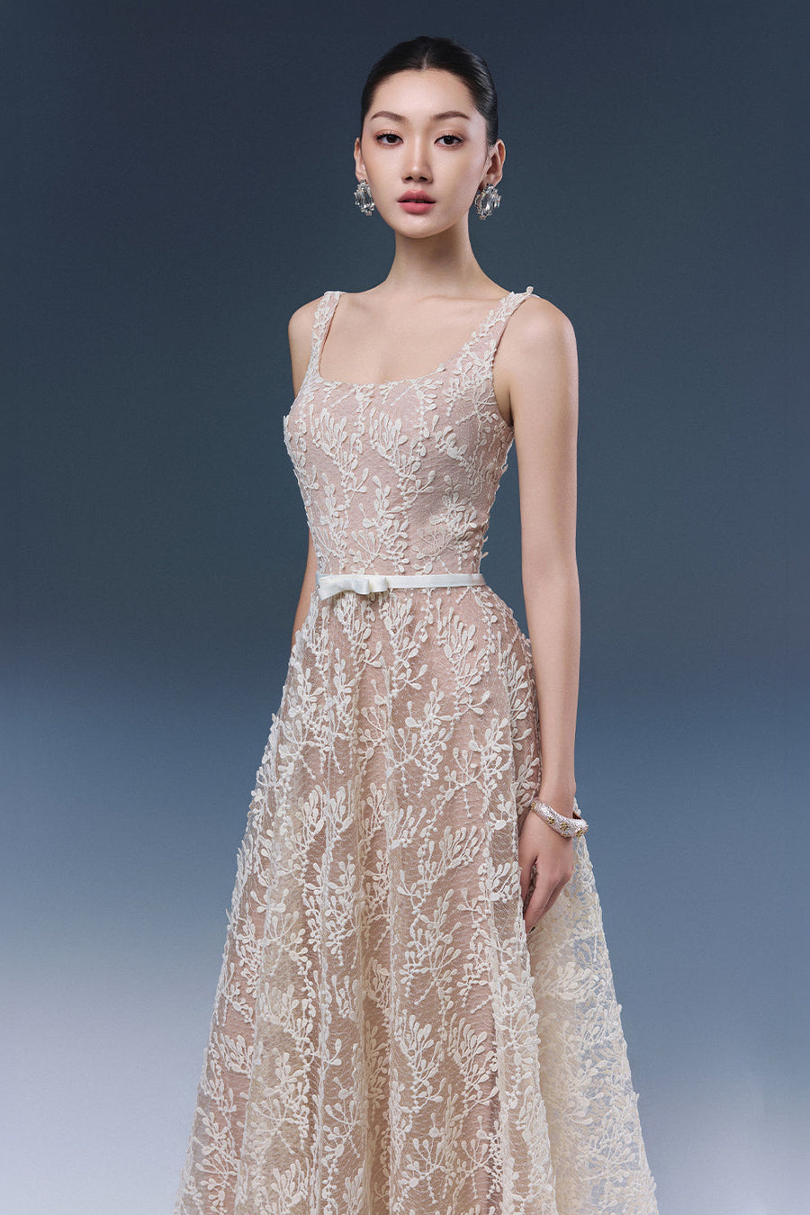 Rika Square Neck Midi Dress 4