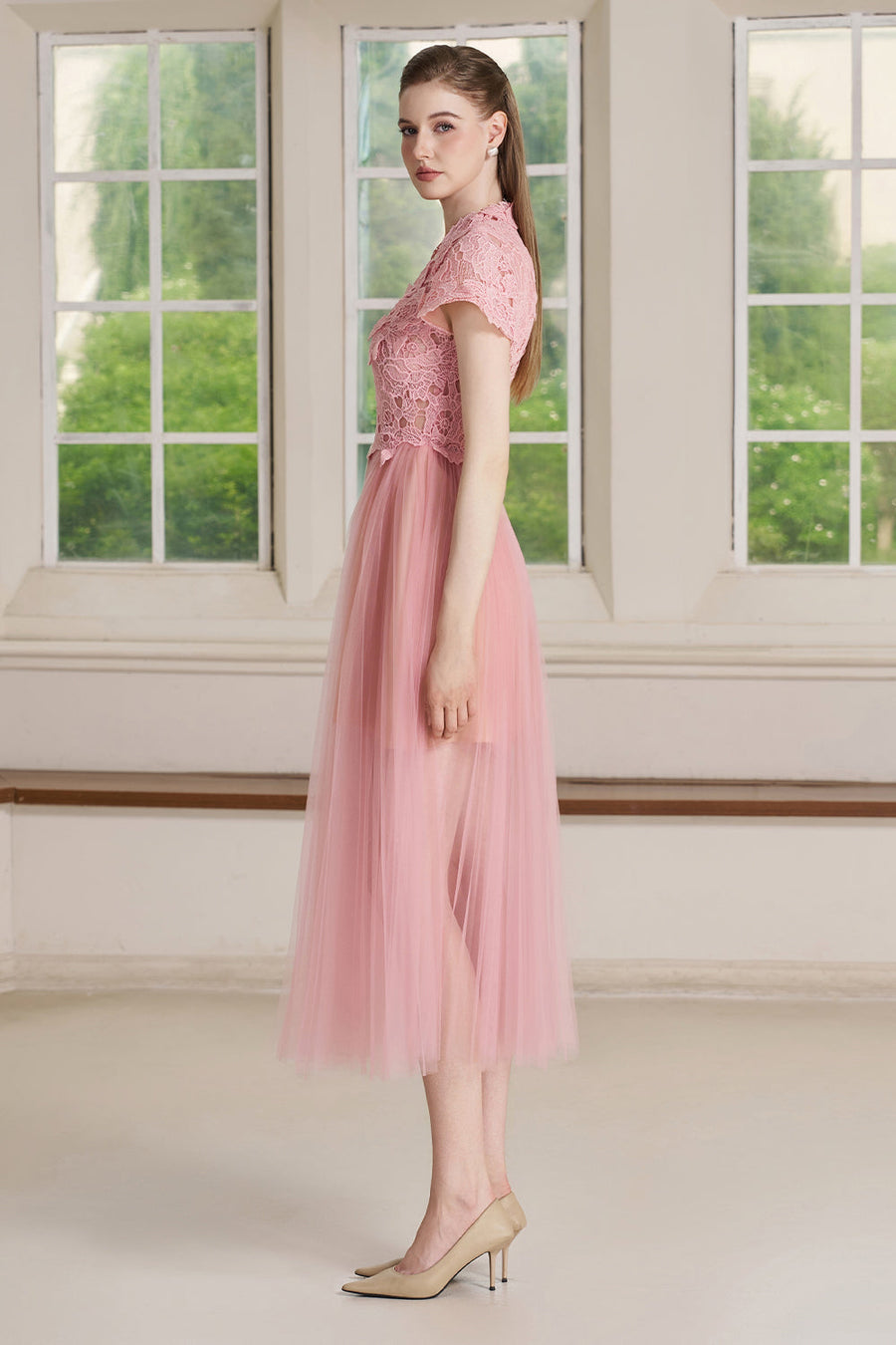 Niven Scallop Midi Dress 3