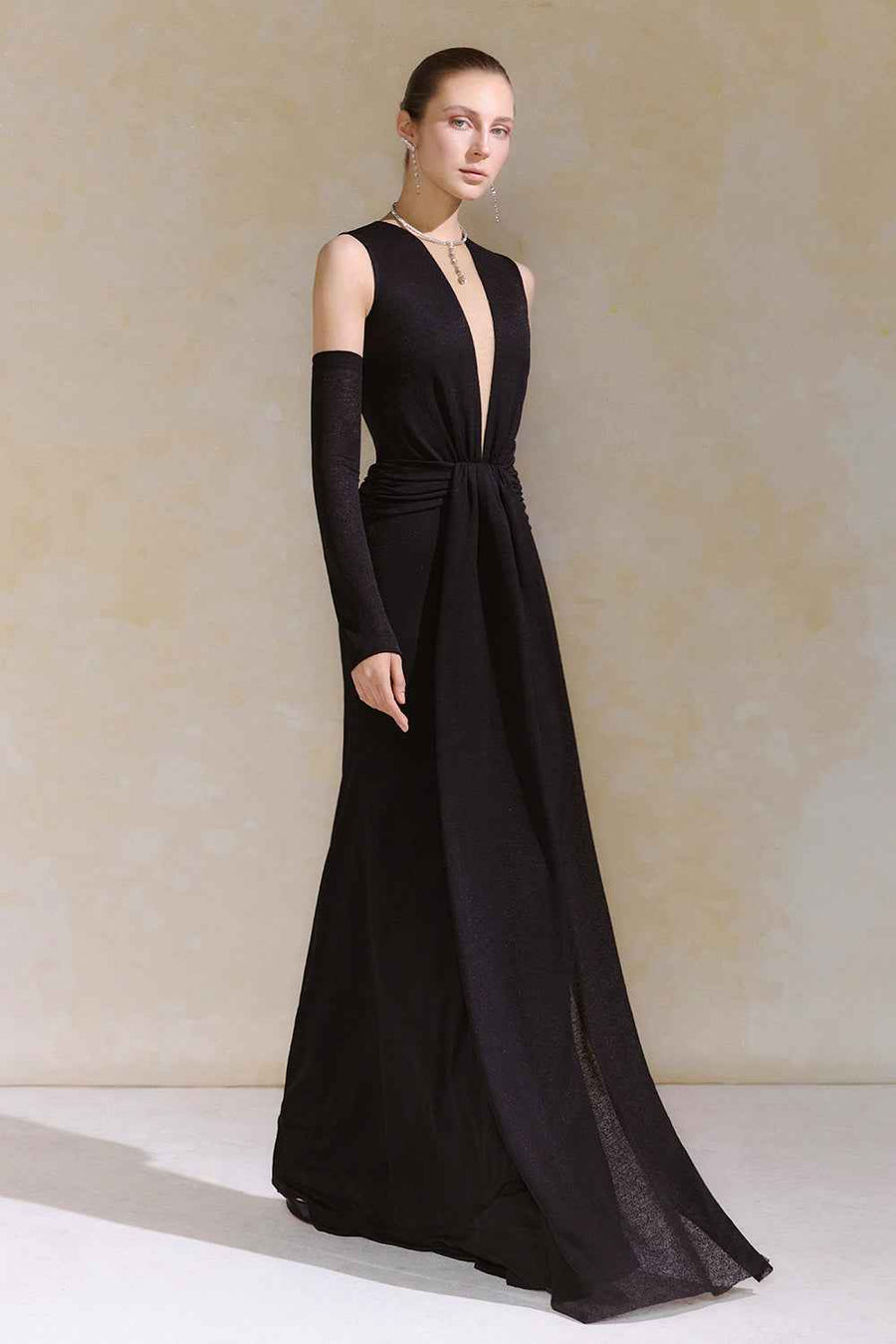 Aia Draped Maxi Dress