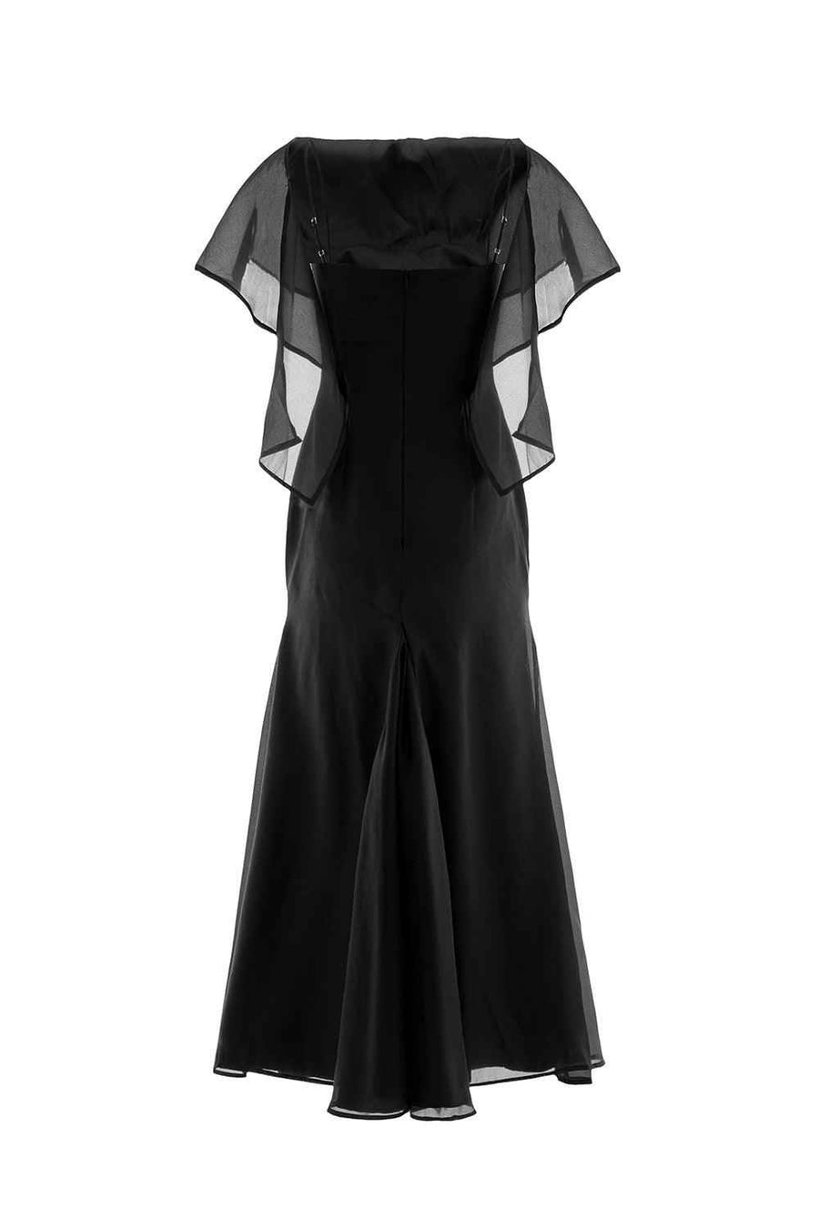 Hades A-line V-Neck Silk Ankle Length Dress Maxi Dress LaLING