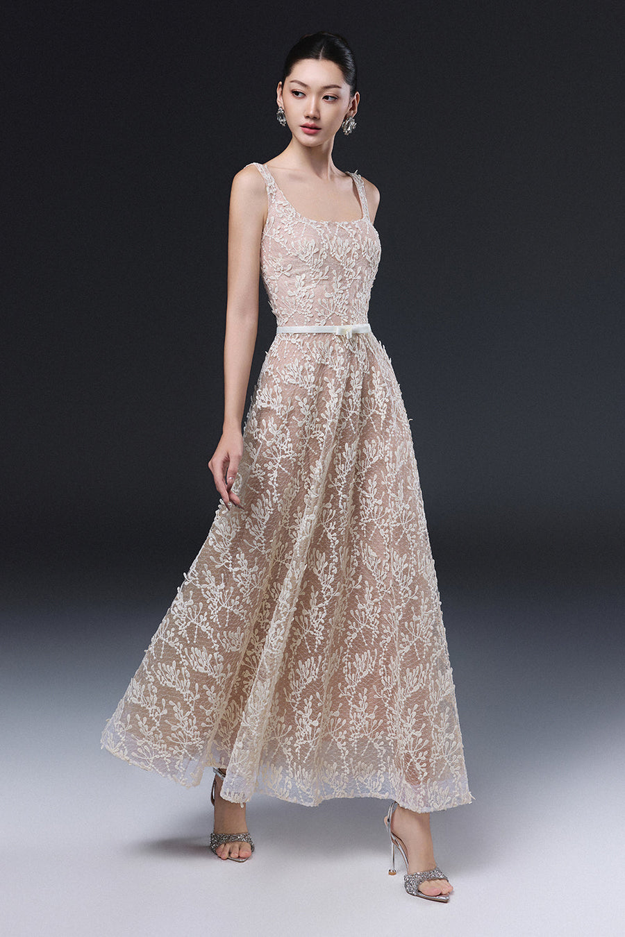 Rika Square Neck Midi Dress 3