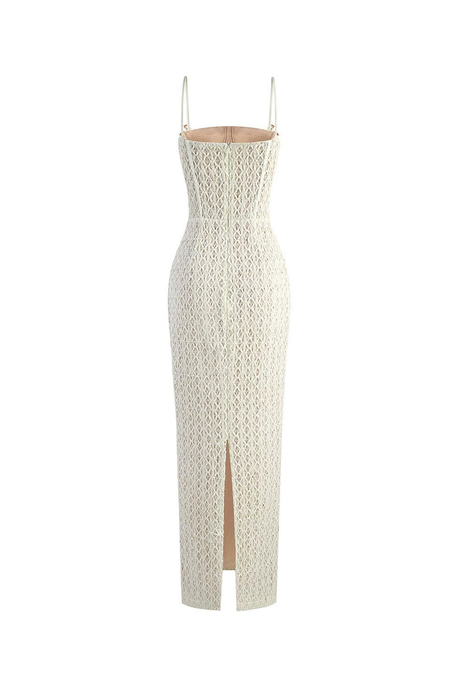 Sylphina Sheath Semi-Heart Neck Lace Maxi Dress Maxi Dress Calista de Minh Thanh
